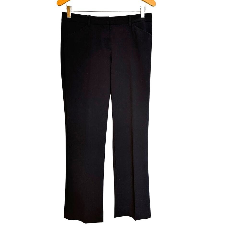 Theory Max 2 Urban Trousers Black Dress Pants Wool Blend Minimalist Office 6